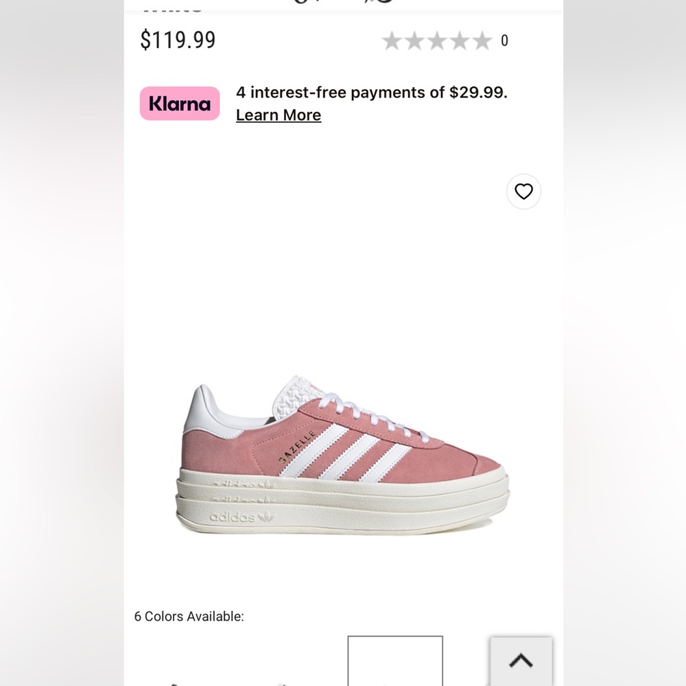 Pink adidas gazelle platform gently used